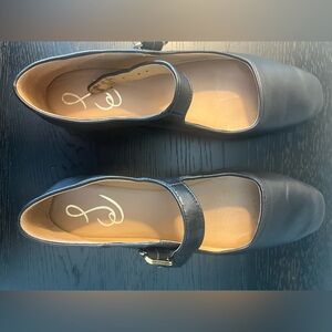 Sam Edelman Black Leather Mary Jane Flats